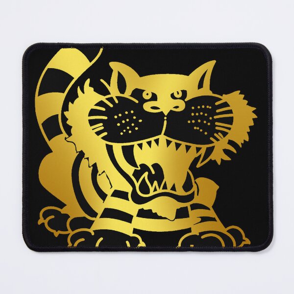 Item preview, Mighty Cats Retro Logo Drawing Black and Gold Series designed and sold by Luke Foran Sports Art.