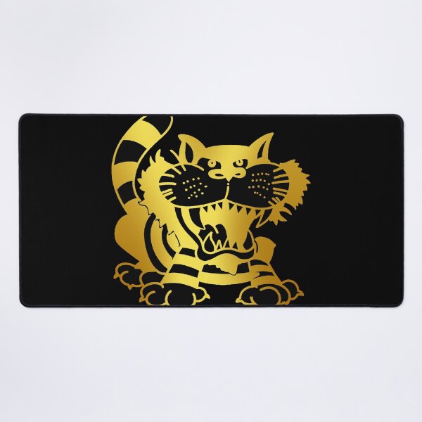Item preview, Mighty Cats Retro Logo Drawing Black and Gold Series designed and sold by Luke Foran Sports Art.