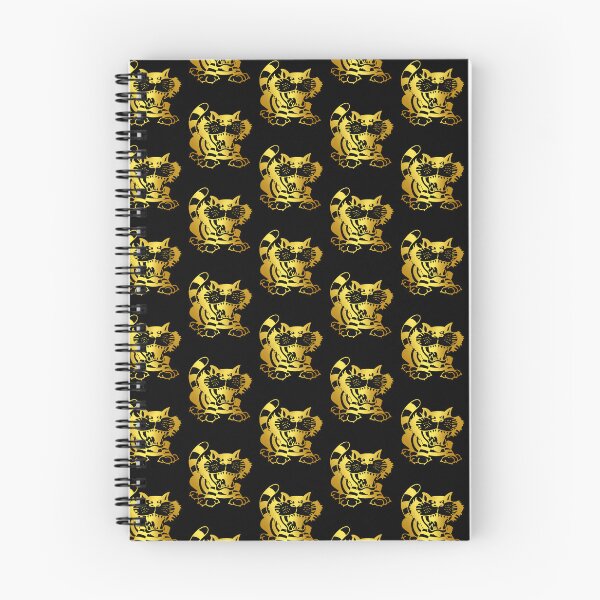 Item preview, Mighty Cats Retro Logo Drawing Black and Gold Series designed and sold by Luke Foran Sports Art.