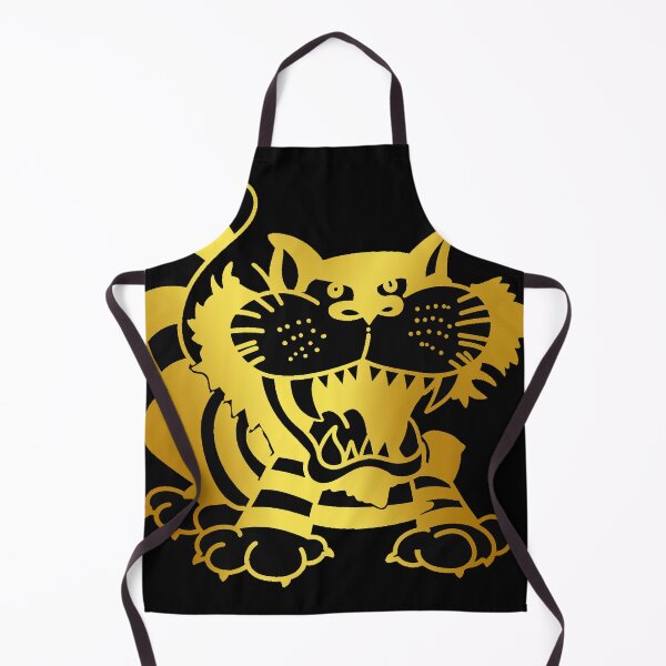 Item preview, Mighty Cats Retro Logo Drawing Black and Gold Series designed and sold by Luke Foran Sports Art.