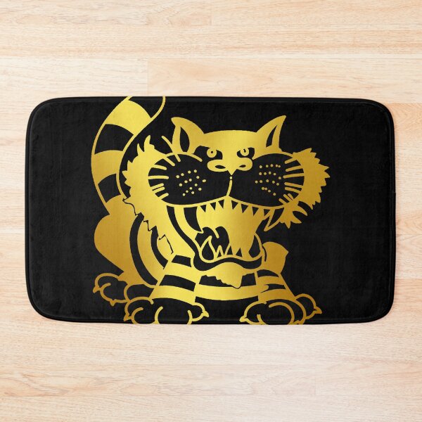 Item preview, Mighty Cats Retro Logo Drawing Black and Gold Series designed and sold by Luke Foran Sports Art.