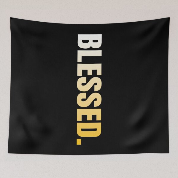 Item preview, University Varsity-Gold Blessed Vertical Varsity-Gold Yellow designed and sold by AmberWild.