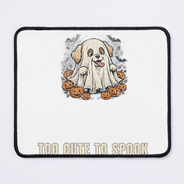 Item preview, Too Cute To Spook Funny Ghost Dog Halloween T-Shirt designed and sold by Worn and Witty.