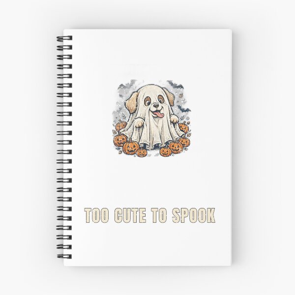 Item preview, Too Cute To Spook Funny Ghost Dog Halloween T-Shirt designed and sold by Worn and Witty.