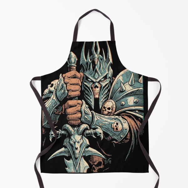 Aperçu de l'œuvre T-shirt Arthas le Roi-liche World of Warcraft style rétro jeu vidéo/anime créée et vendue par Senpaiwaves.