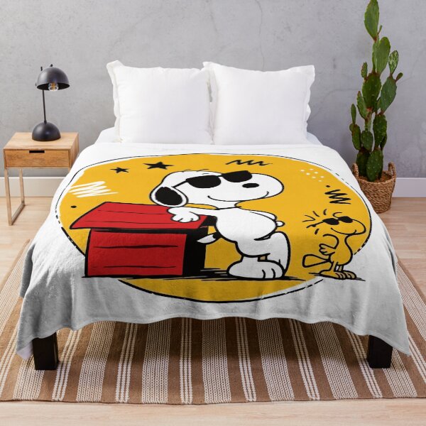 Item preview, Snoopy Joe Cool and Woodstock Retro Yellow Badge - Peanuts Comic Art designed and sold by killem667.