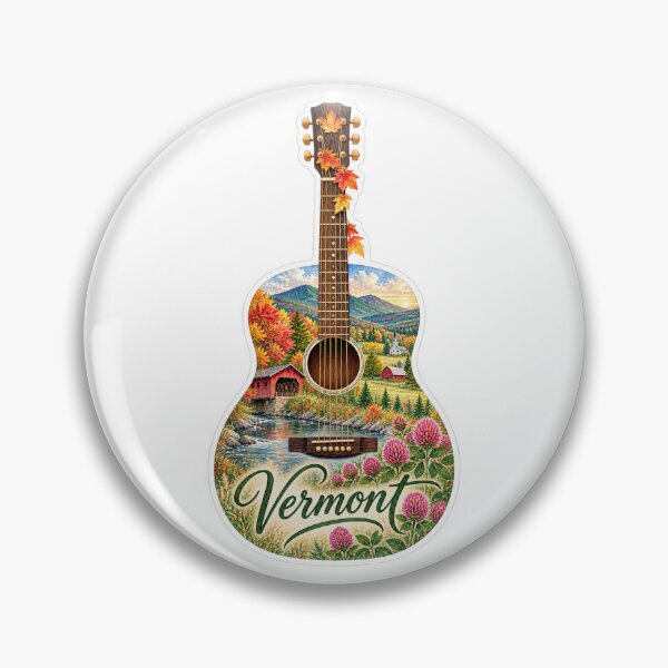 Item preview, Vermont Autumn Countryside Guitar designed and sold by Whimspired By Paxx.