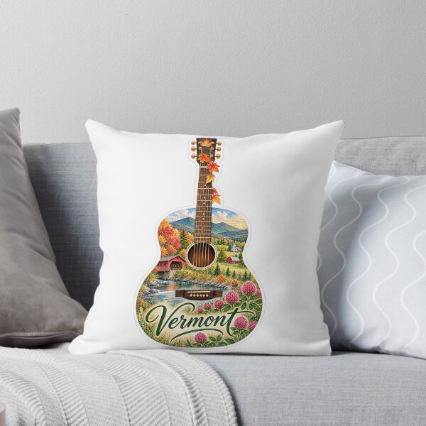 Item preview, Vermont Autumn Countryside Guitar designed and sold by Whimspired By Paxx.