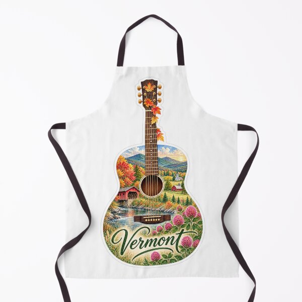 Item preview, Vermont Autumn Countryside Guitar designed and sold by Whimspired By Paxx.