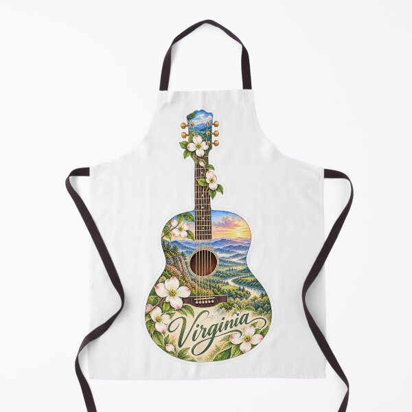 Aperçu de l'œuvre Guitare Virginia Blue Ridge créée et vendue par Whimspired By Paxx.