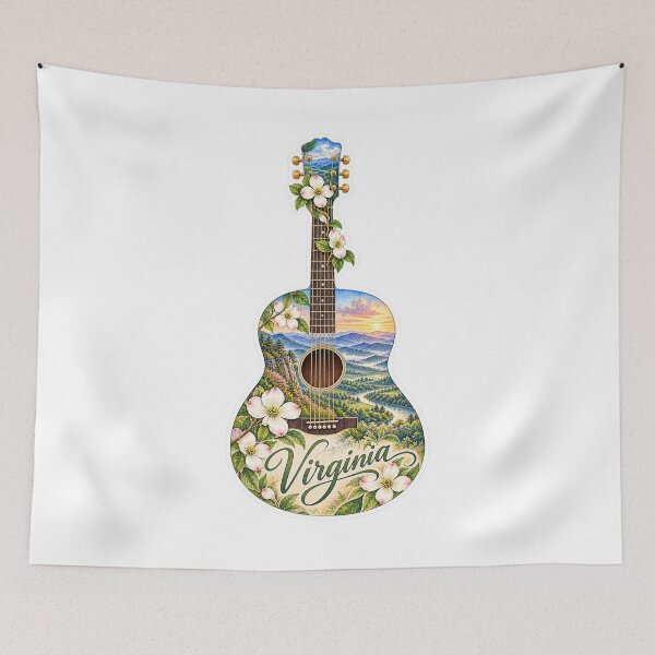 Item preview, Virginia Blue Ridge Guitar designed and sold by Whimspired By Paxx.