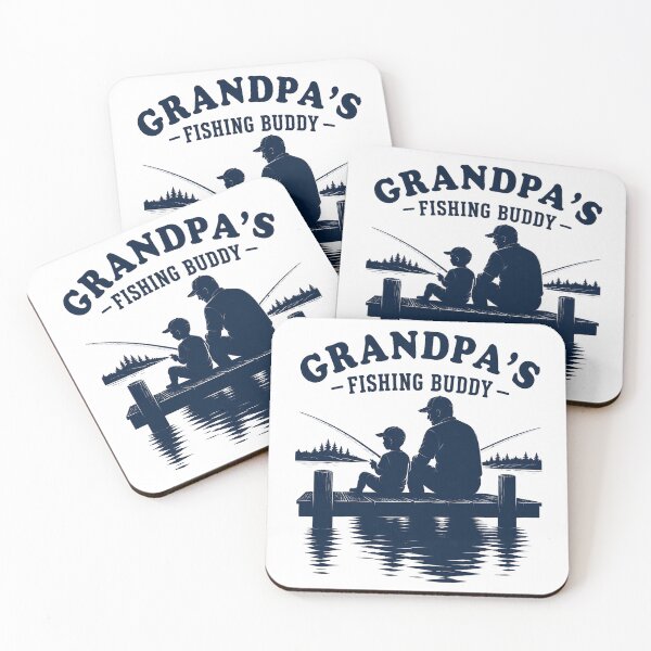 Item preview, Grandpa's Fishing Buddy Cute Family Fishing Gift Shirt designed and sold by Mahilis.