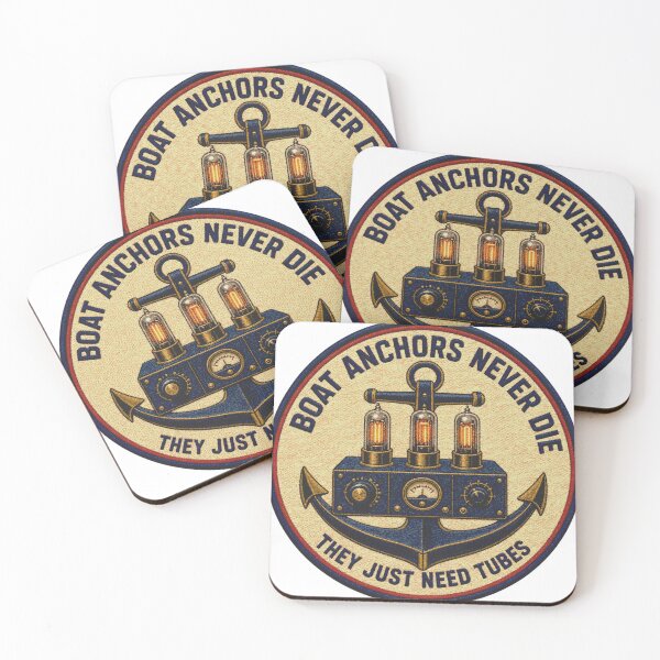 Item preview, Boat Anchors Never Die Tube Radio Patch Emblem designed and sold by BoosterShop.