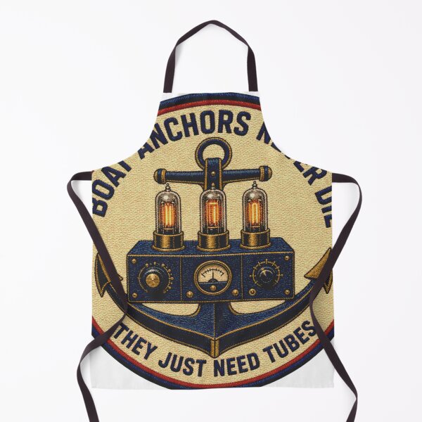 Item preview, Boat Anchors Never Die Tube Radio Patch Emblem designed and sold by BoosterShop.
