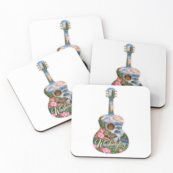 Item preview, Washington Evergreen Coast Guitar designed and sold by Whimspired By Paxx.
