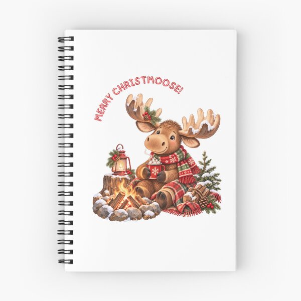 Item preview, Merry Christmoose Moose with Hot Cocoa designed and sold by mycute-stickers.