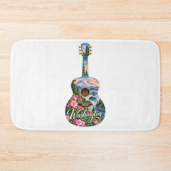 Item preview, Washington Evergreen Coast Guitar designed and sold by Whimspired By Paxx.