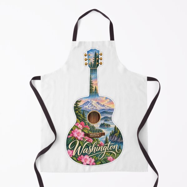 Item preview, Washington Evergreen Coast Guitar designed and sold by Whimspired By Paxx.