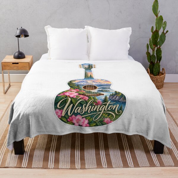 Item preview, Washington Evergreen Coast Guitar designed and sold by Whimspired By Paxx.