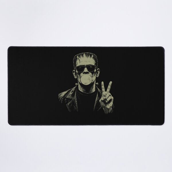 Item preview, Vintage 90s Frankenstein Blowing Bubblegum Heart Sunglasses designed and sold by JaredDeShop.