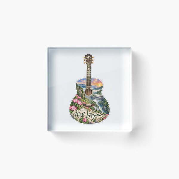 Item preview, West Virginia Mountain State Guitar designed and sold by Whimspired By Paxx.