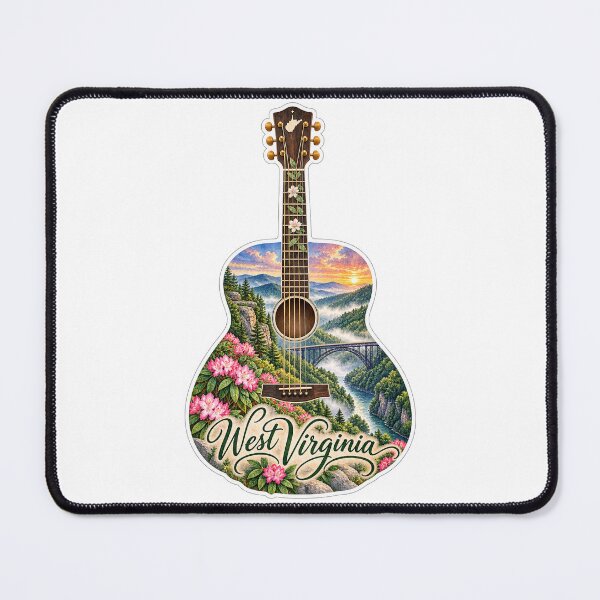 Item preview, West Virginia Mountain State Guitar designed and sold by Whimspired By Paxx.
