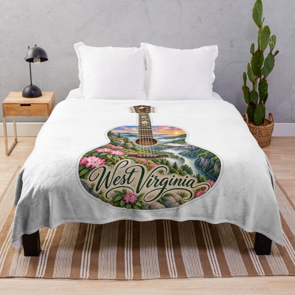 Artikelvorschau, West Virginia Mountain State Gitarre entworfen und verkauft von Whimspired By Paxx.