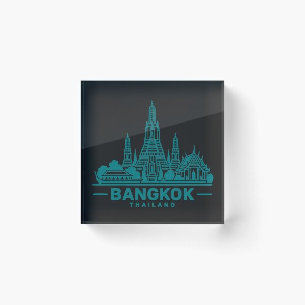 Item preview, Bangkok Thailand Line Art Skyline Poster designed and sold by CMYKStudio.