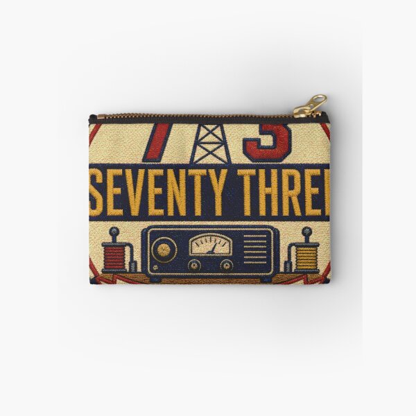 Item preview, Seventy Three Morse Code Greeting Radio Patch Emblem designed and sold by BoosterShop.