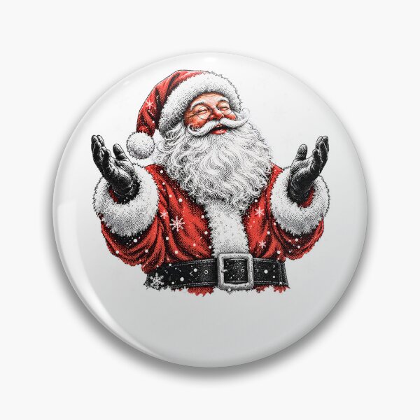 Item preview, Joyful Vintage Santa Claus Distressed Ink Snowflakes Retro Holiday designed and sold by DYAFLK.