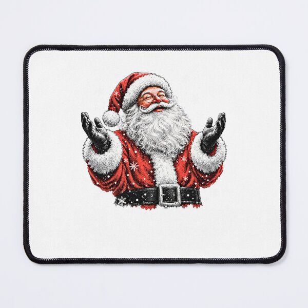 Item preview, Joyful Vintage Santa Claus Distressed Ink Snowflakes Retro Holiday designed and sold by DYAFLK.