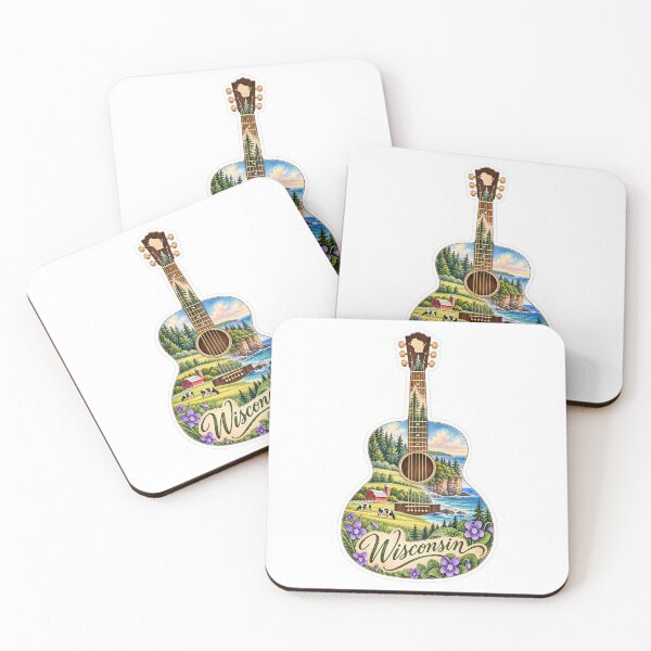 Item preview, Wisconsin Northwoods and Lakes Guitar designed and sold by Whimspired By Paxx.