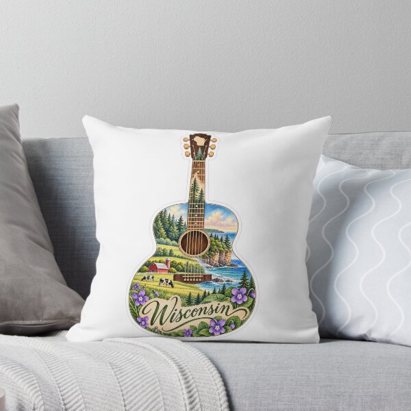Item preview, Wisconsin Northwoods and Lakes Guitar designed and sold by Whimspired By Paxx.