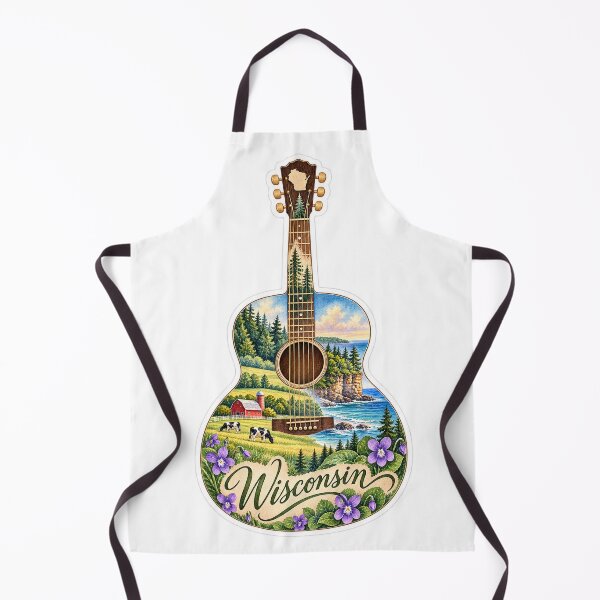 Item preview, Wisconsin Northwoods and Lakes Guitar designed and sold by Whimspired By Paxx.