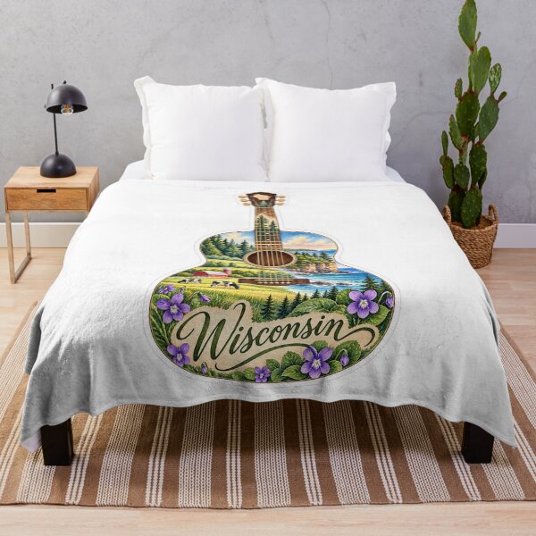 Item preview, Wisconsin Northwoods and Lakes Guitar designed and sold by Whimspired By Paxx.