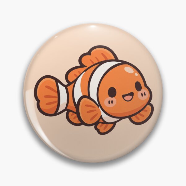 Item preview, Kawaii Clown Fish designed and sold by Peachy Dreams.