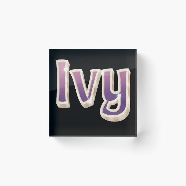 Item preview, Ivy Name in Gold, Pink and Purple with a Glam Style designed and sold by AloraDawnEve.