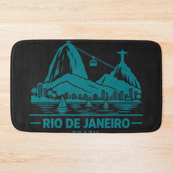 Item preview, Rio de Janeiro Brazil Line Art Skyline Poster designed and sold by CMYKStudio.
