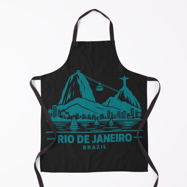 Item preview, Rio de Janeiro Brazil Line Art Skyline Poster designed and sold by CMYKStudio.