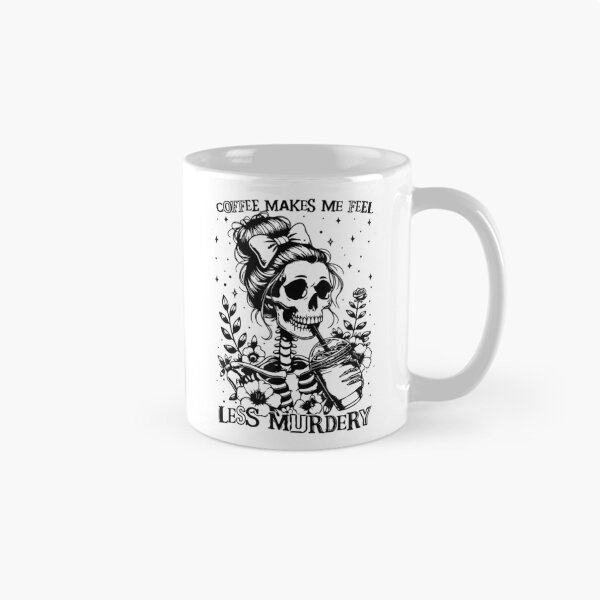 Item preview, Coffee Makes Me Feel Less Murdery - Caffeine Lover T-Shirt designed and sold by elachhabdesign.