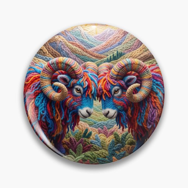 Item preview, Yarn Sheep in the Yarnald Mountains designed and sold by Tridentulus.