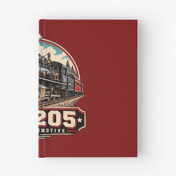 Item preview, No. 205 Steam Locomotive Vintage Train T-Shirt Design designed and sold by TZehrfeldPhotos.