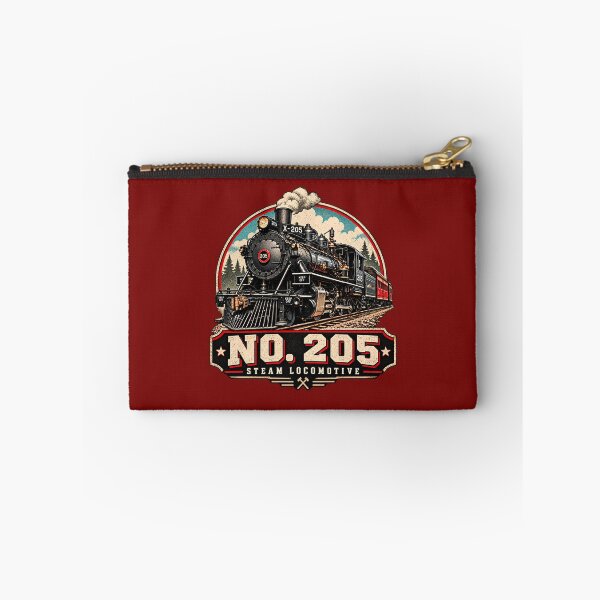 Item preview, No. 205 Steam Locomotive Vintage Train T-Shirt Design designed and sold by TZehrfeldPhotos.