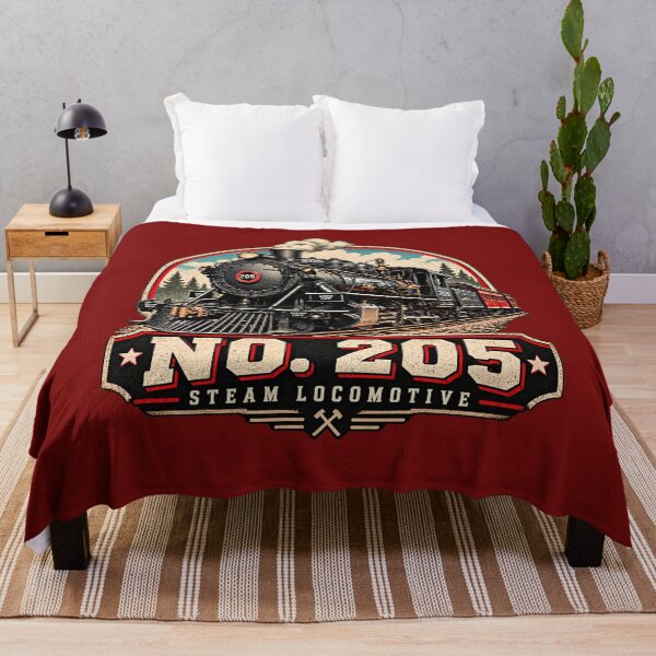 Item preview, No. 205 Steam Locomotive Vintage Train T-Shirt Design designed and sold by TZehrfeldPhotos.
