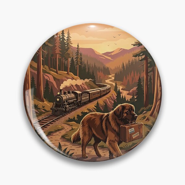 Item preview, Leonberger Train Traveler designed and sold by PictoVibe.