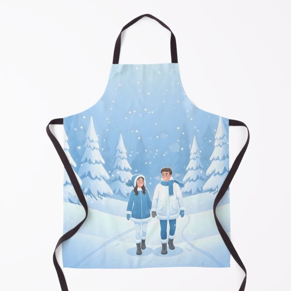 Item preview, Winter Wonderland Couple Stroll – Cozy Snowfall Romancewman Band Winter Forest Art | Festive Holiday Concert Scene designed and sold by VibranPalette.