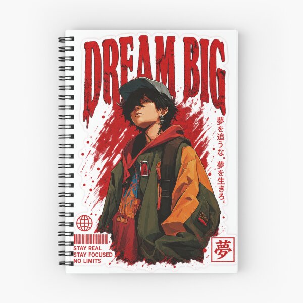 Item preview, Dream Big Japanese Anime Streetwear Boy designed and sold by Designspere .