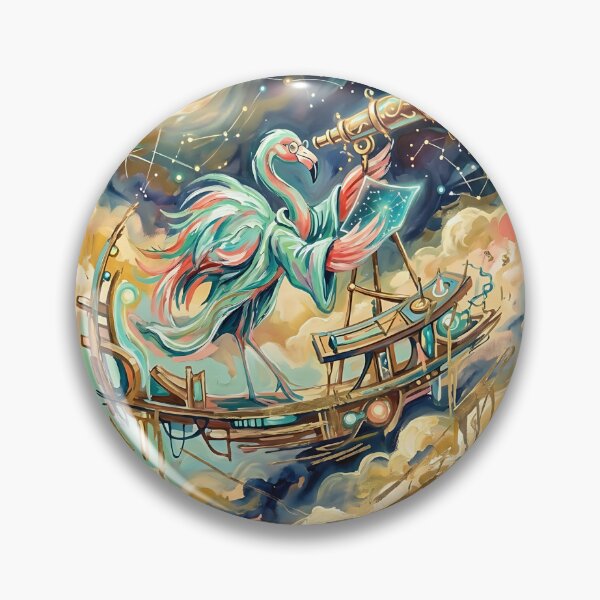 Item preview, Flamingo Observatory Guide designed and sold by PictoVibe.
