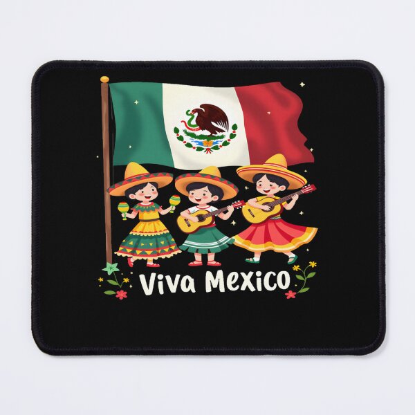 Item preview, Viva Mexico Mexican Independence Day Guitar Girls Mexico designed and sold by AmberWild.