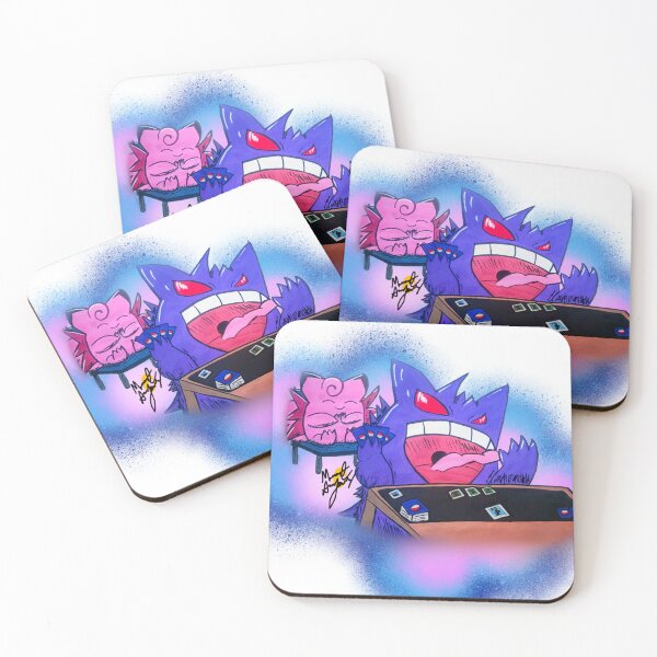 Item preview, Clefairy and Gengar love designed and sold by MidnightArtJourney .